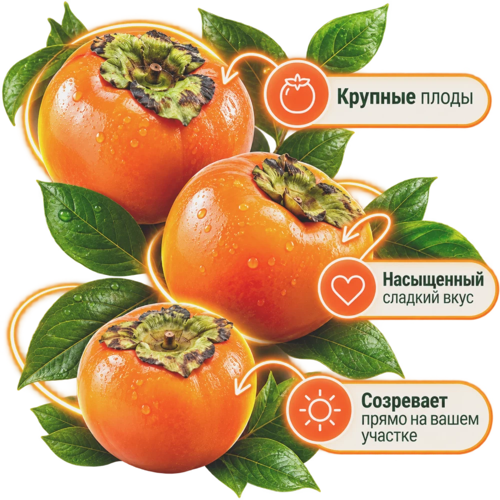 Спелые плоды хурмы
